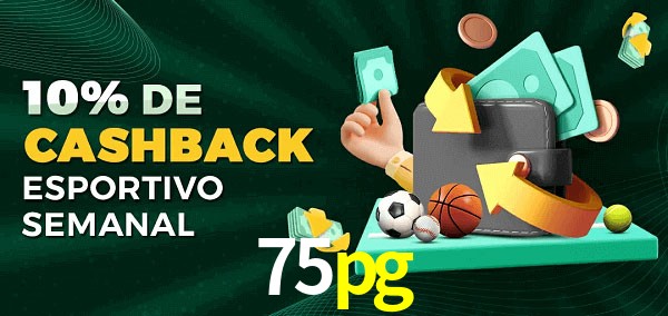 10% de bônus de cashback na 75pg